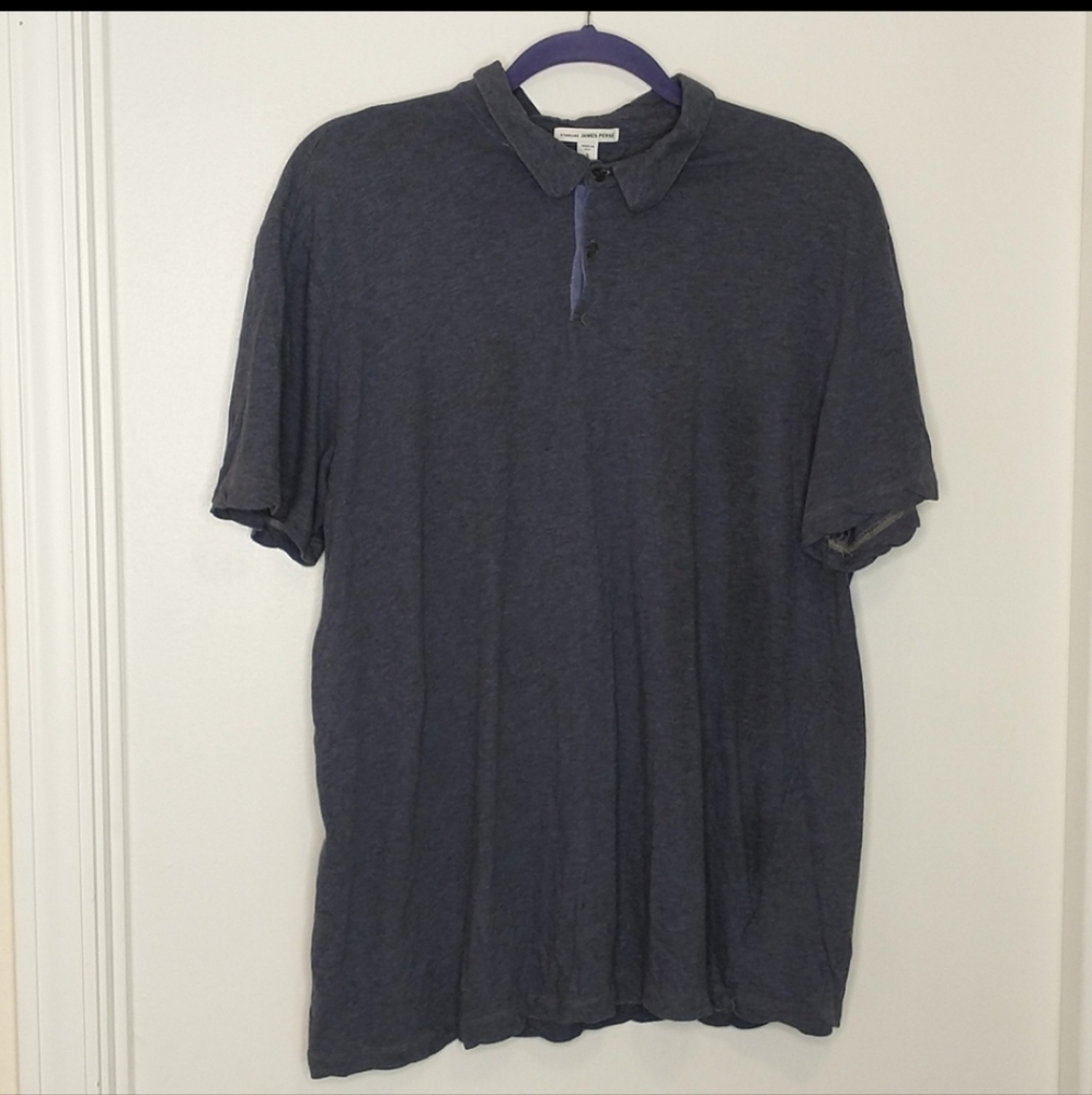 Standard James perse blue polo shirt